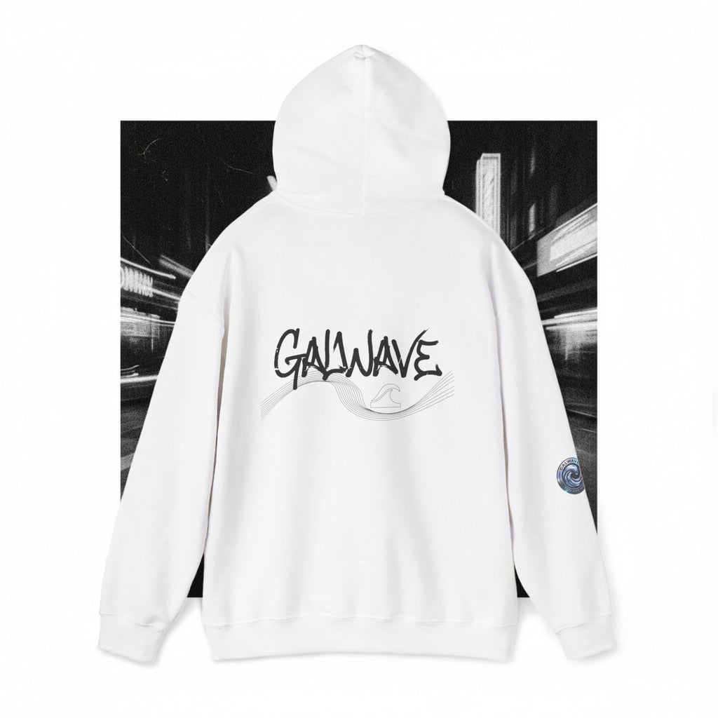 Wave Graphic Hoodie — 'GALWAVE' Back Logo Pullover