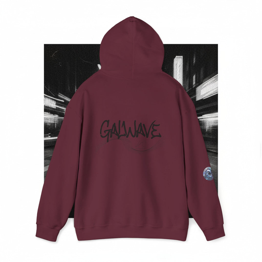 Wave Graphic Hoodie — 'GALWAVE' Back Logo Pullover