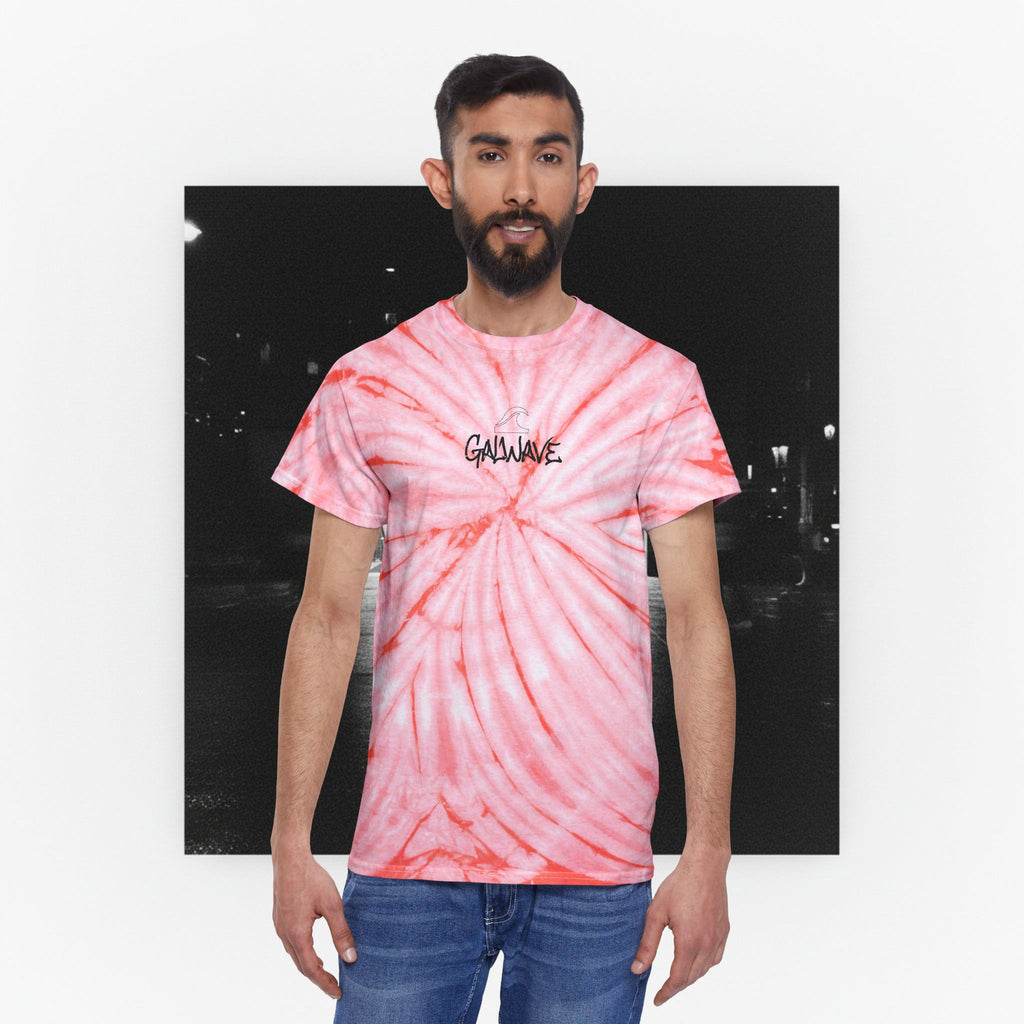 Tie-Dye Tee — 'GalWave' Cyclone Mint Spiral Graphic T-Shirt