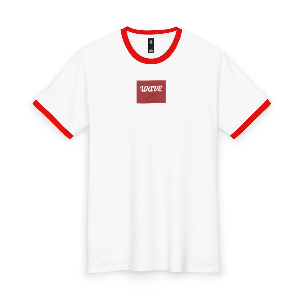 Wave Ringer Tee - Retro Surf Box Logo Men's T‑Shirt