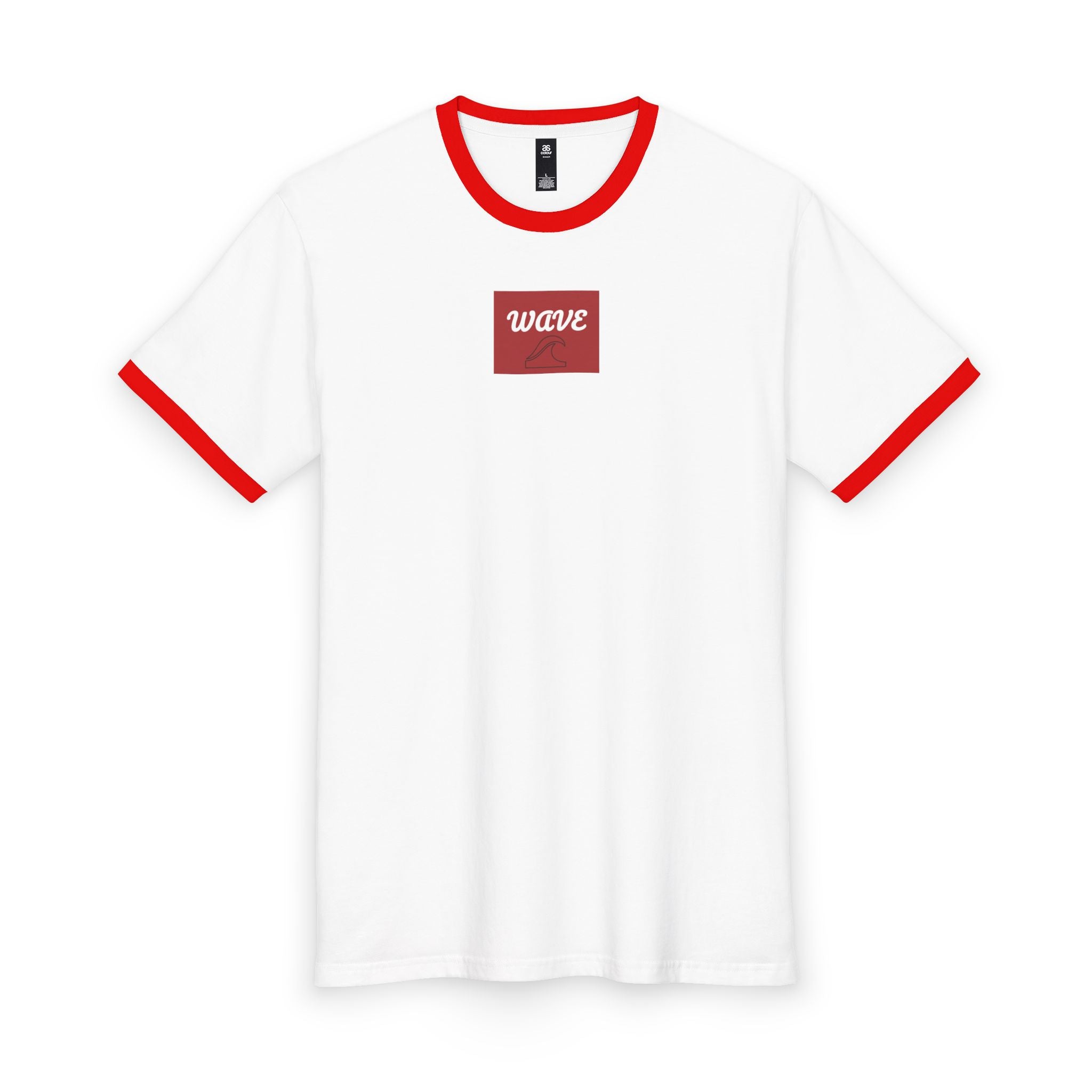 Wave Ringer Tee - Retro Surf Box Logo Men's T‑Shirt