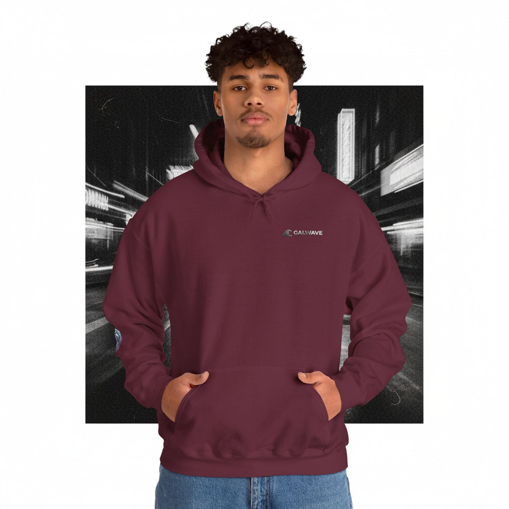 Wave Graphic Hoodie — 'GALWAVE' Back Logo Pullover