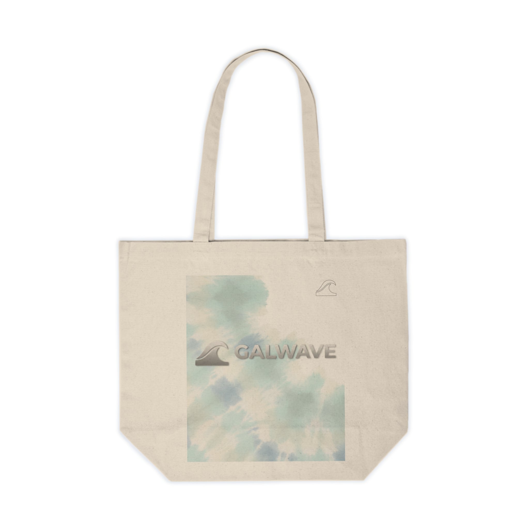Canvas Tote Bag - Pastel Tie-Dye "Galwave" Beach Tote