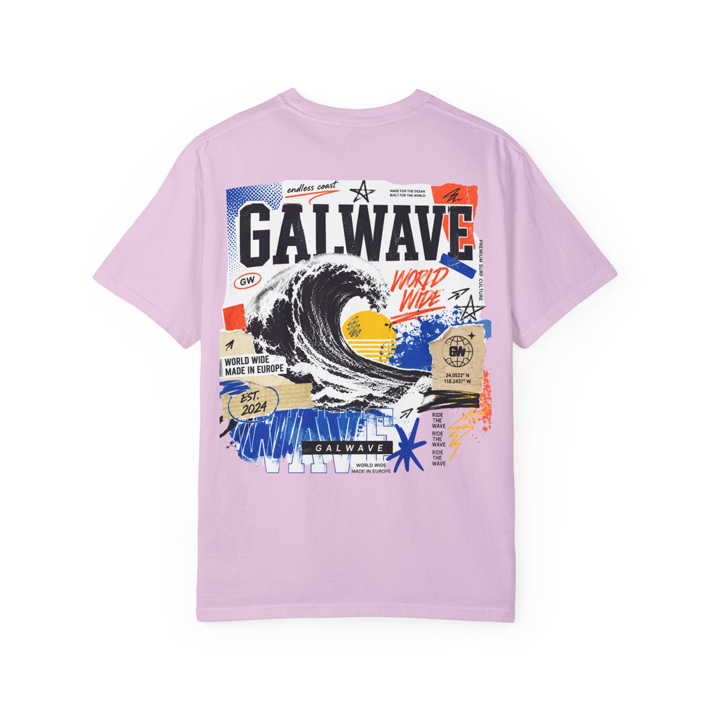 Wave Graphic T-Shirt  "GalWave" Surf Poster Back Print