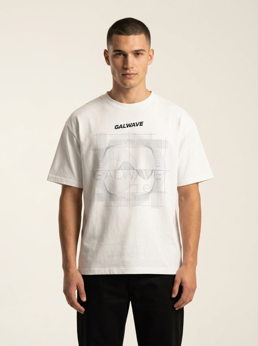 GalWave Grid Logo Tee
