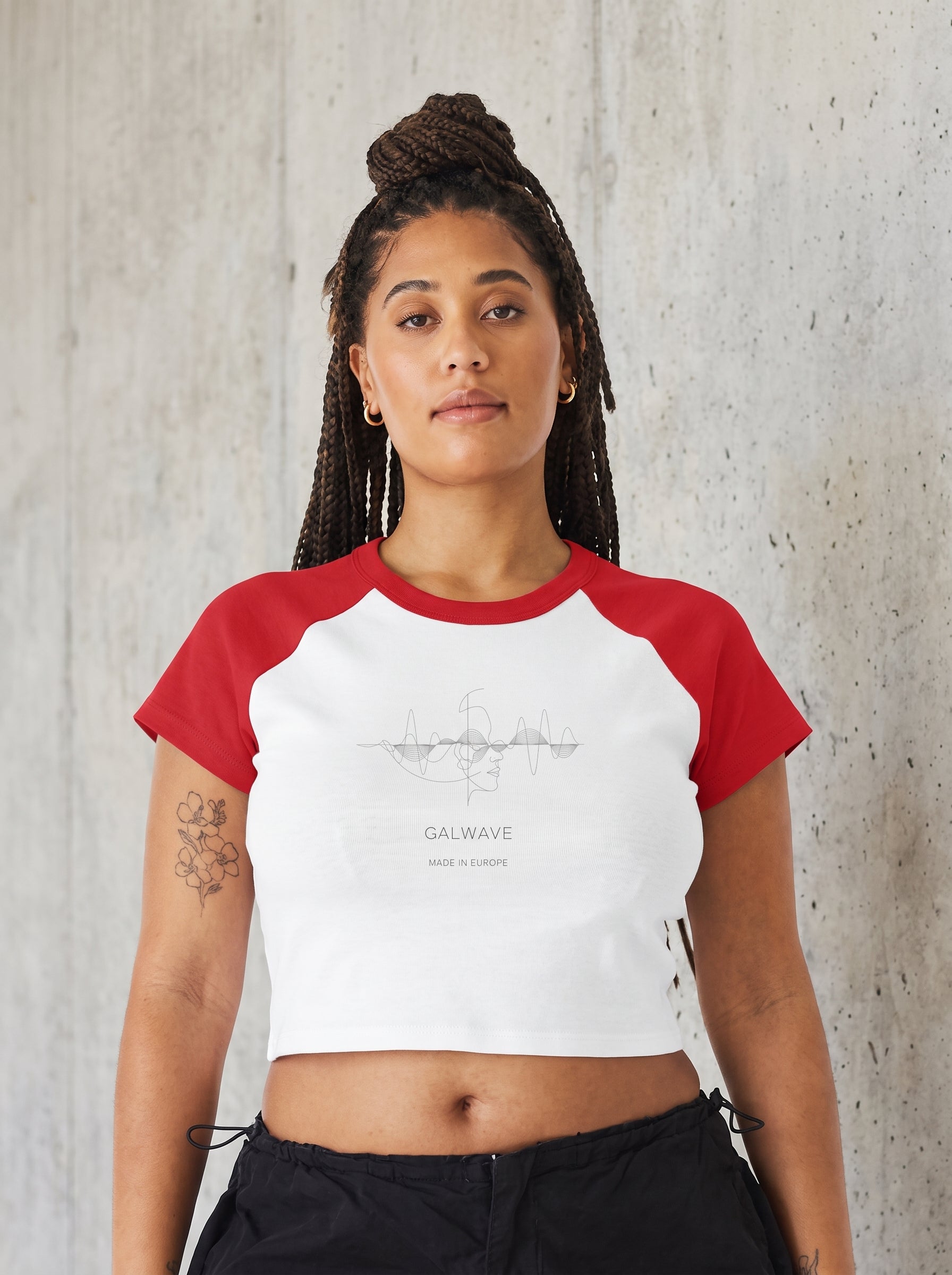 Women's Micro Rib Raglan Baby Tee