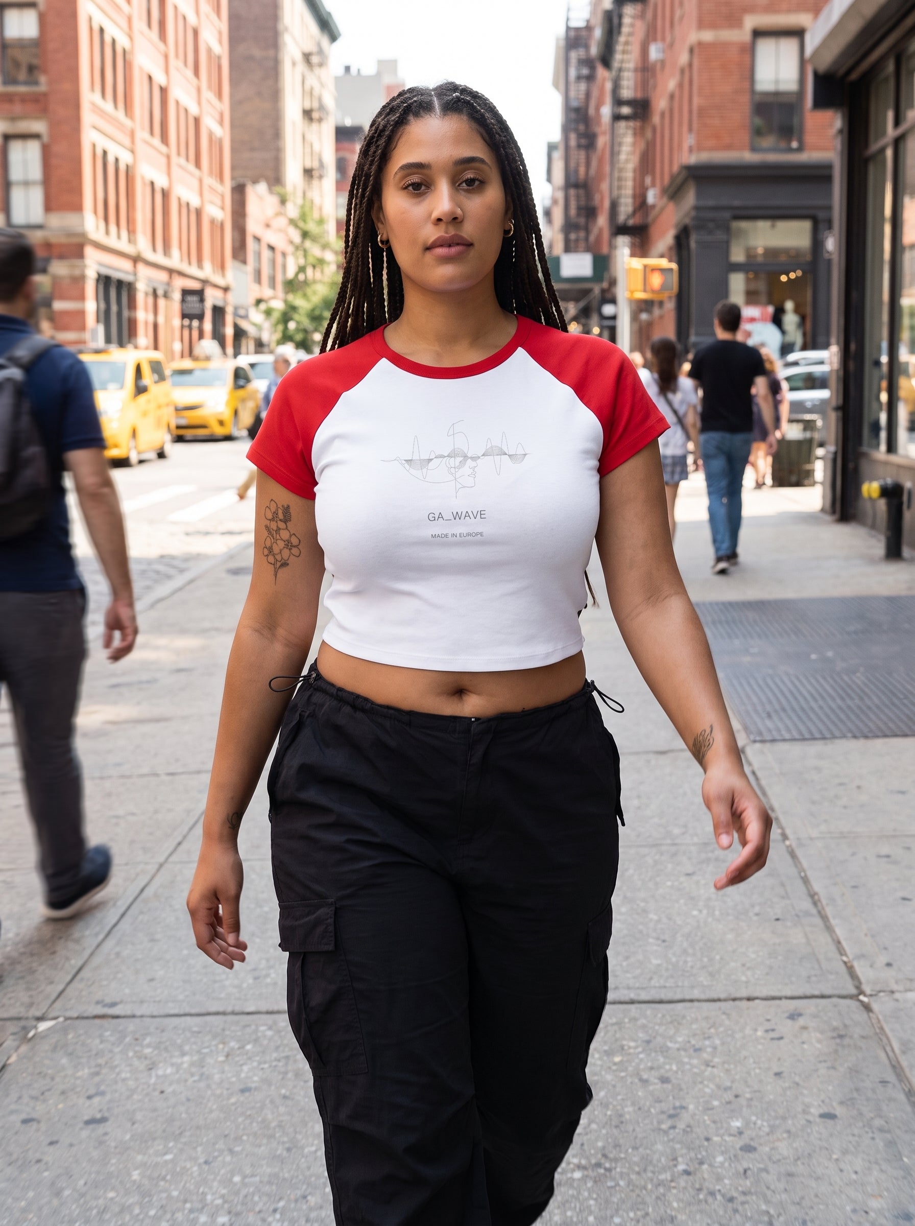 Women's Micro Rib Raglan Baby Tee