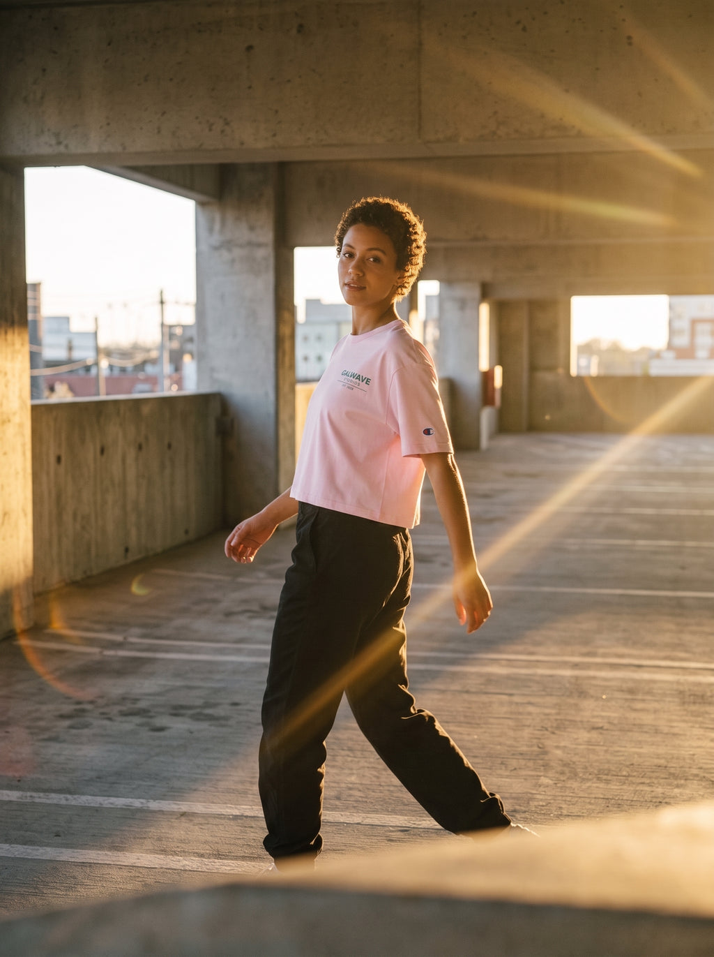 GalWave City Nights Cropped T-Shirt